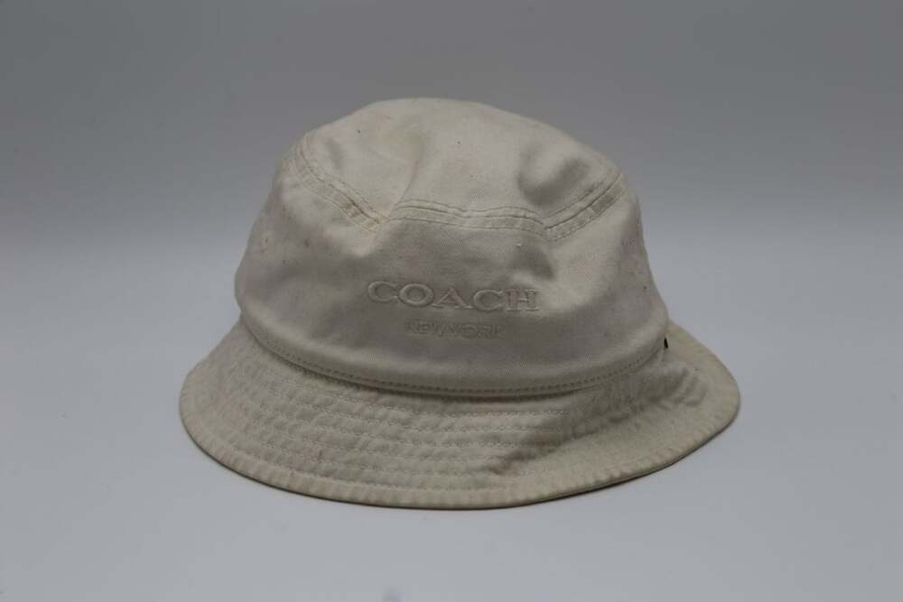 Coach Bucket Hat M/L White Denim